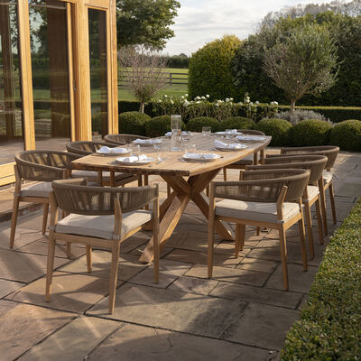 Maze - Porto Rope Weave 8 Seat Rectangular Dining Set product image