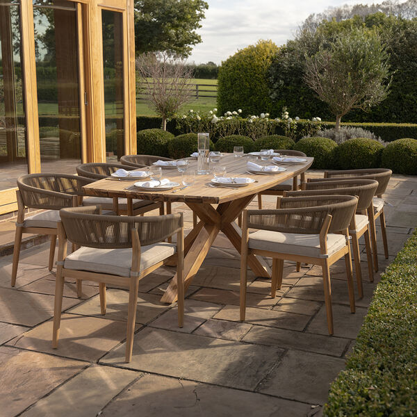 Maze - Porto Rope Weave 8 Seat Rectangular Dining Set product image