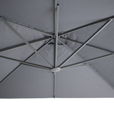 Maze - Helios 3m x 3m Square Rotating Cantilever Parasol with Base - Charcoal Grey product image
