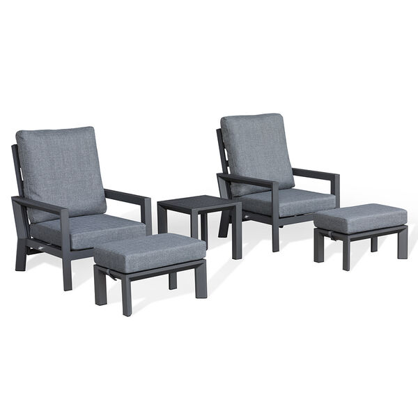 Maze - Manhattan 2 Seat Reclining Lounge Set - Grey product image