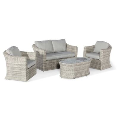 Maze - Oxford 2 Seat Rattan Sofa Set with Fire Pit Coffee Table product image