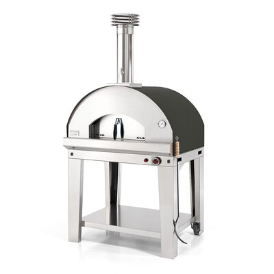 Fontana - Mangiafuoco Build in Gas Pizza Oven with Trolley - Anthracite product image