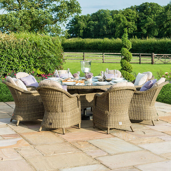 Maze - Winchester Heritage 8 Seat Round Rattan Dining Set with Ice Bucket & Lazy Susan product image