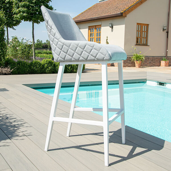 Maze - Outdoor Fabric Regal Bar Stool - Lead Chine product image