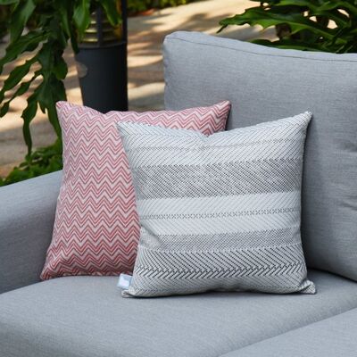 Maze - Pair of Outdoor Scatter Cushion (50x50cm) - Bora Bora Grey product image