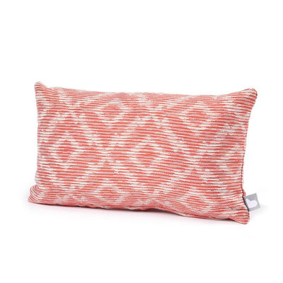 Maze - Pair of Outdoor Bolster Cushions (30x50cm) - Santorini Red product image