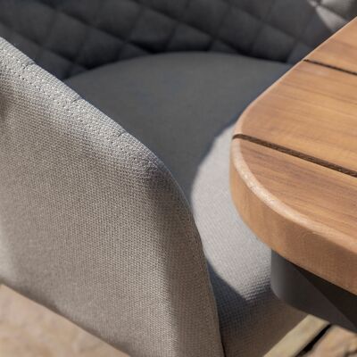 Maze - Jakarta Teak Oval Dining Table with 6 Ambition Oatmeal Dining Chairs product image