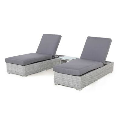Maze - Ascot Rattan Sun Lounger Set with Weatherproof Cushions product image