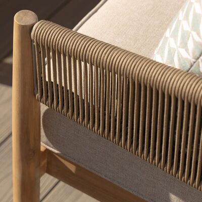 Maze - Porto Rope Weave Corner Sofa Set with Pair of Round Coffee Tables product image