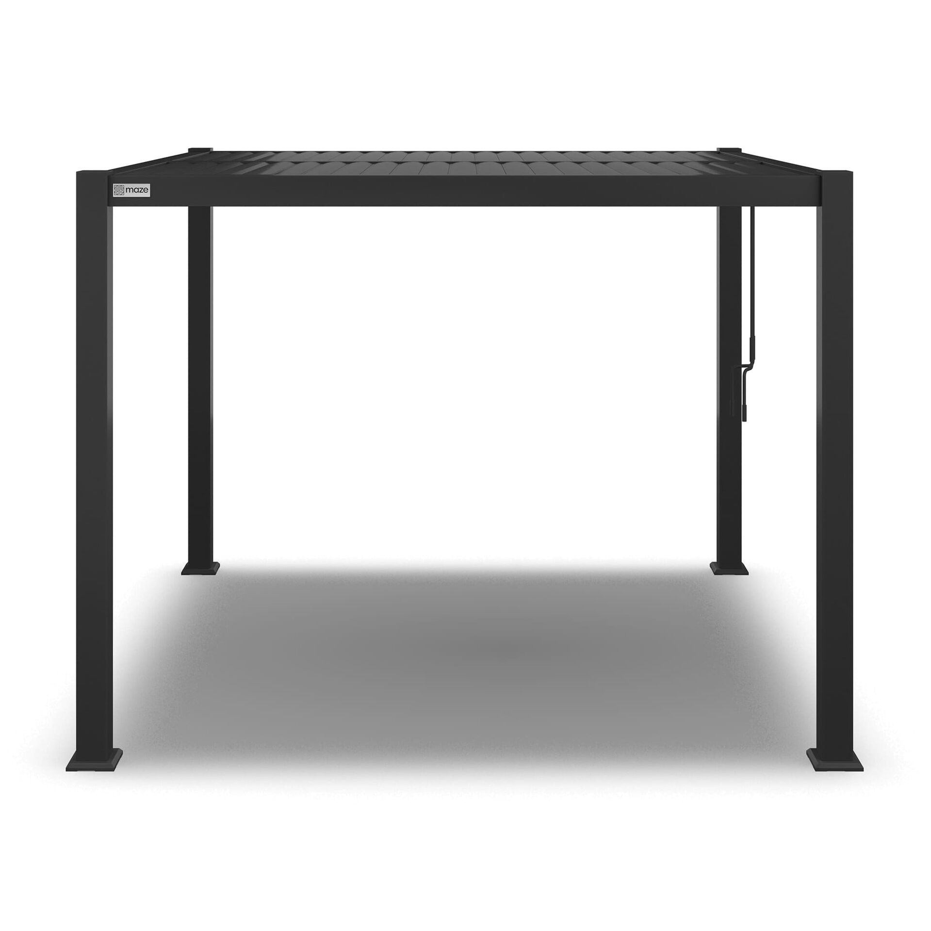 Maze - Como 3m x 3m Aluminium Metal Outdoor Garden Pergola - Grey product image