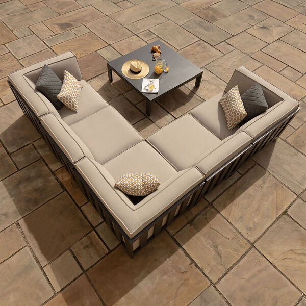 Maze - Outdoor Fabric Ibiza Small Corner Sofa Set with Square Coffee Table - Oatmeal product image