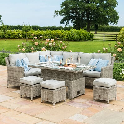 Maze - Oxford Rattan Corner Dining Set with Ice Bucket & Rising Table product image