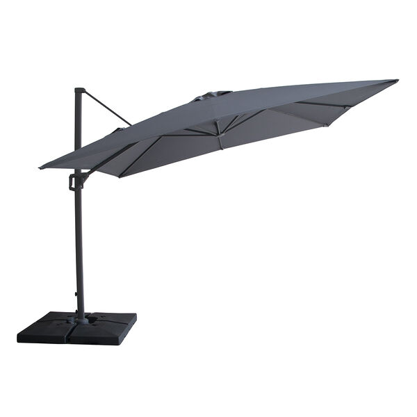 Maze - Helios 3m x 3m Square Rotating Cantilever Parasol with Base - Charcoal Grey product image