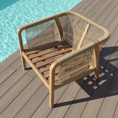 Maze - Martinique Rope Weave Lounge Set with Round Coffee Table product image