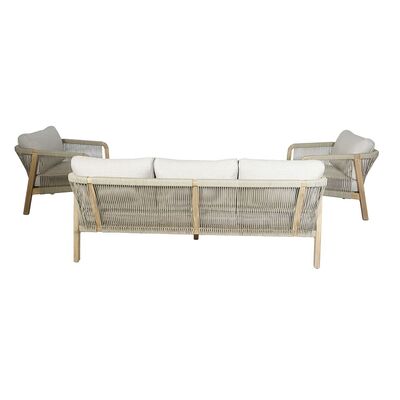 Maze - Martinique Rope Weave 3 Seat Sofa Set with 2 Lounge Armchairs & 2 Round Coffee Tables product image