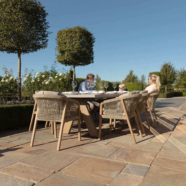 Maze - Martinique Rope Weave 8 Seat Rectangular Dining Set product image