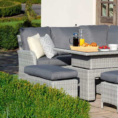 Maze - Ascot Square Rattan Corner Dining Set with Rising Table & Weatherproof Cushions product image