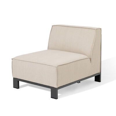 Maze - Outdoor Fabric Ibiza Medium Corner Sofa Set with Round Coffee Table & 3 Footstools - Oatmeal product image