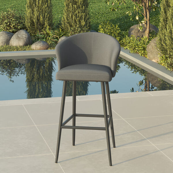 Maze - Outdoor Fabric Zen Bar Stool - Flanelle product image