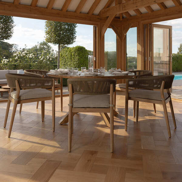 Maze - Porto Rope Weave 6 Seat Round Dining Set product image