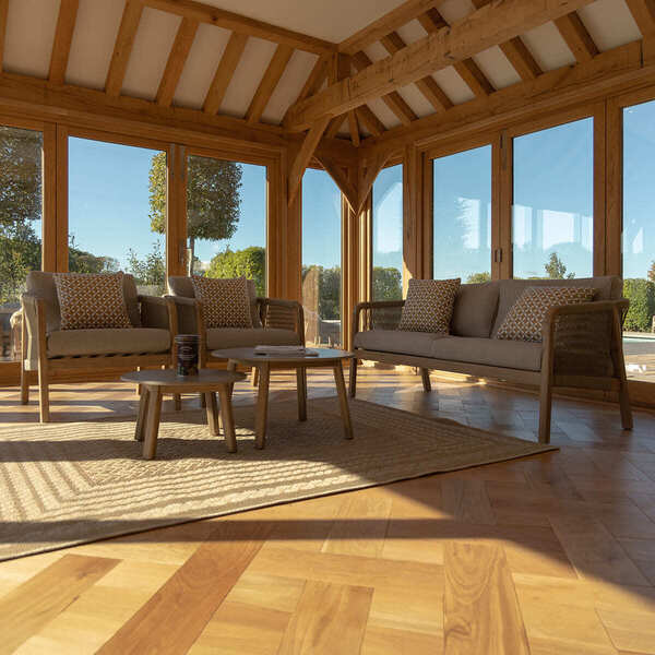 Maze - Martinique Rope Weave 2 Seat Sofa Set with 2 Lounge Armchairs & 2 Round Coffee Tables product image