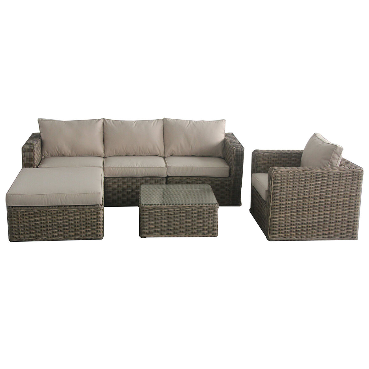 Maze - Winchester Chaise Rattan Corner Sofa Group with Armchair product image