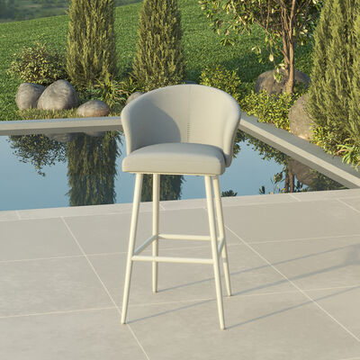 Maze - Outdoor Fabric Zen Bar Stool - Lead Chine product image