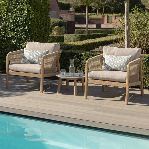 Maze - Martinique Rope Weave Lounge Set with Round Coffee Table product image