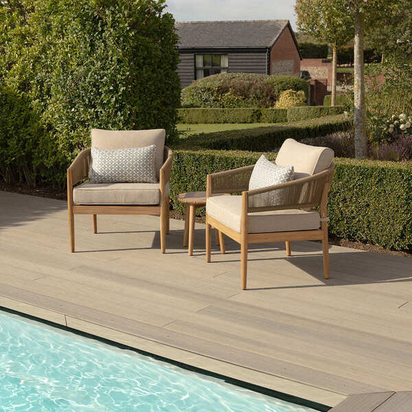 Maze - Porto Rope Weave Lounge Set with Small Round Side Table product image