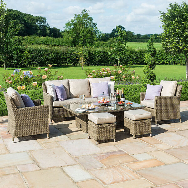 Maze - Winchester Sofa Rattan Dining Set with Ice Bucket & Rising Table product image