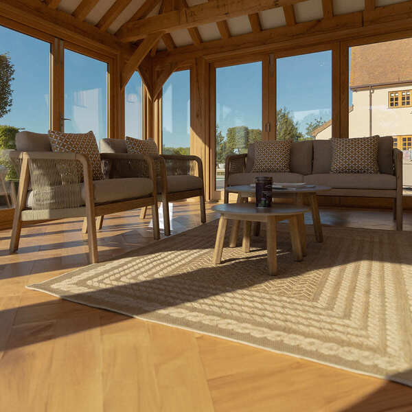 Maze - Martinique Rope Weave 2 Seat Sofa Set with 2 Lounge Armchairs & 2 Round Coffee Tables product image