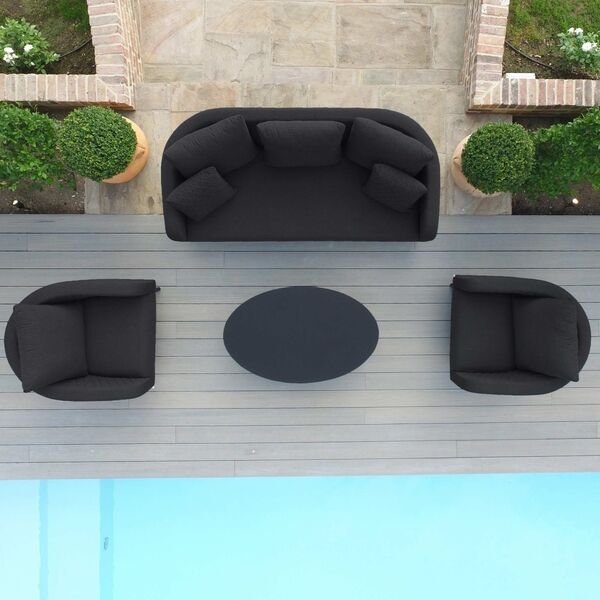 Maze - Outdoor Fabric Ambition 3 Seat Sofa Set - Charcoal product image