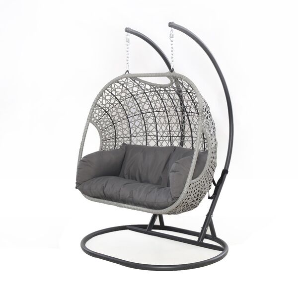 Maze - Ascot Rattan Hanging Double Chair with Weatherproof Cushions product image