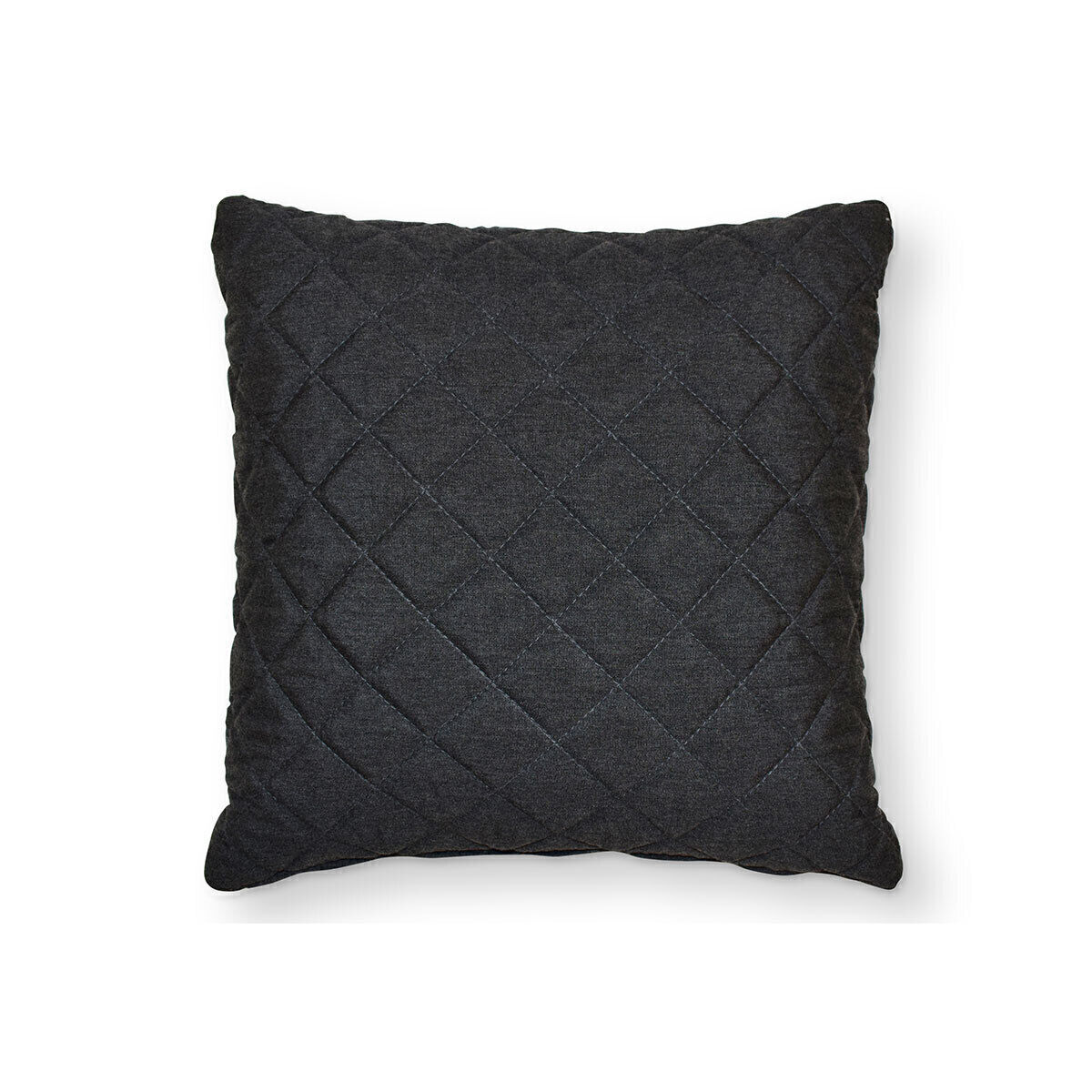 Maze - Pair of Outdoor Fabric Quilted Scatter Cushion (40x40cm) - Charcoal product image