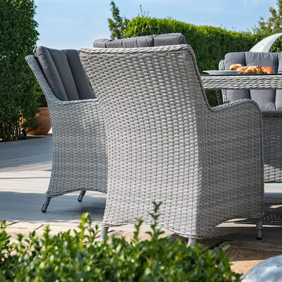 Maze - Ascot 8 Seat Oval Rattan Dining Set with Lazy Susan & Weatherproof Cushions product image