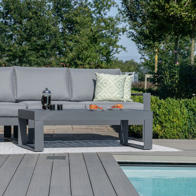 Maze - Amalfi Chaise Aluminium Sofa Set - Grey product image