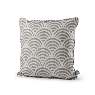 Maze - Pair Of Outdoor Scatter Cushion (50x50cm) - Shell Silver Grey product image
