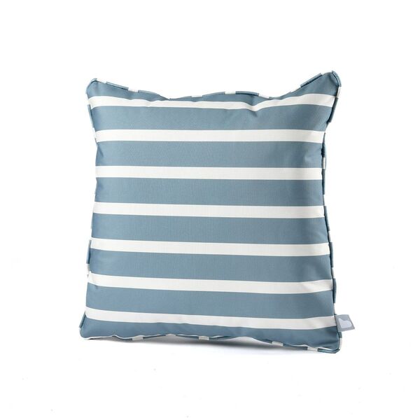 Maze - Pair Of Outdoor Scatter Cushion (50x50cm) - Awning Stripe Sea Blue product image