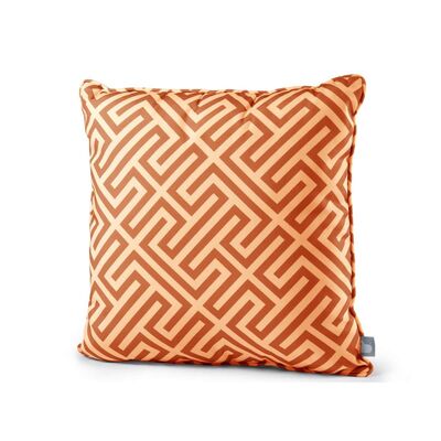 Maze - Pair Of Outdoor Scatter Cushion (50x50cm) - Orange product image