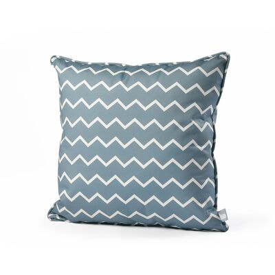 Maze - Pair Of Outdoor Scatter Cushion (50x50cm) - Zig Zag Silver Blue product image
