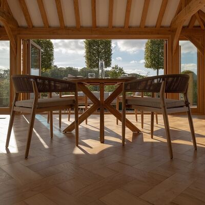 Maze - Porto Rope Weave 4 Seat Round Dining Set product image