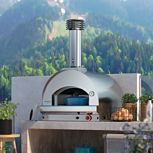 Fontana - Margherita Build in Gas Pizza Oven - Stainless Steel product image