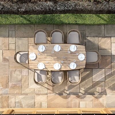 Maze - Porto Rope Weave 8 Seat Rectangular Dining Set product image