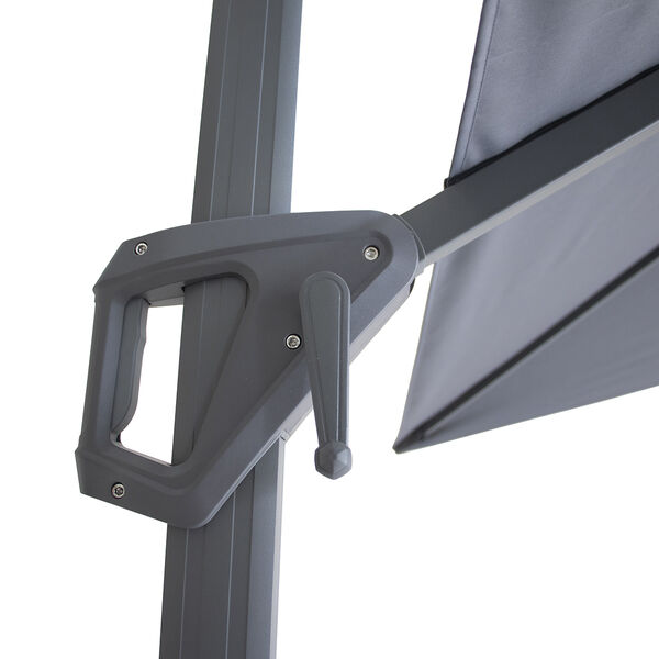 Maze - Helios 3m x 3m Square Rotating Cantilever Parasol with Base - Charcoal Grey product image