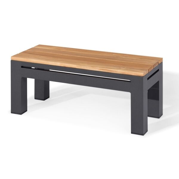 Maze - Oslo Teak Top Small Rectangular Side Table - Grey product image