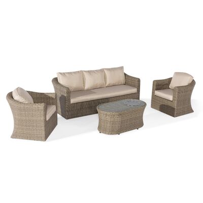 Maze - Winchester 3 Seat Rattan Sofa Set with Fire Pit Coffee Table product image
