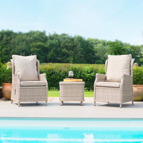 Maze - Cotswold Reclining 2 Seat Rattan Bistro Set product image