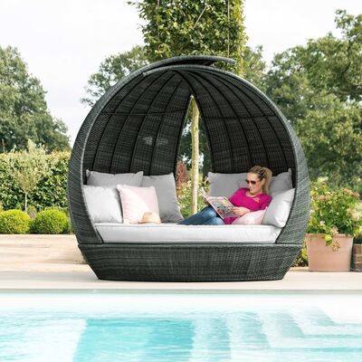 Maze - Lotus Rattan Daybed - Grey product image