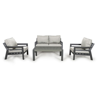 Maze - New York 2 Seat Aluminium Sofa Set - Dove Grey product image