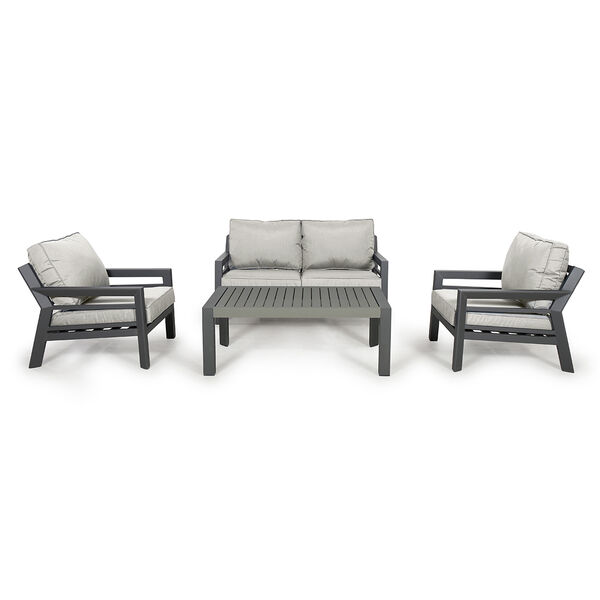 Maze - New York 2 Seat Aluminium Sofa Set - Dove Grey product image